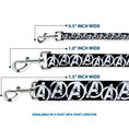 Load image into Gallery viewer, Dog Leash - Avengers "A" Logo Weathered Black/White