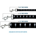 Load image into Gallery viewer, Dog Leash - Black Panther Tooth Necklace Black/Silvers
