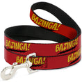 Load image into Gallery viewer, Dog Leash - BAZINGA! Red/Gold/Black