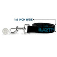 Load image into Gallery viewer, Dog Leash - Sheldon/BAZINGA! Black/Blue Glow