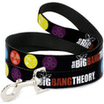 Load image into Gallery viewer, Dog Leash - THE BIG BANG THEORY DNA/Atom/E/Radiation Black