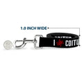 Load image into Gallery viewer, Dog Leash - I "ATOM" COITUS Black/White/Red