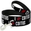 Load image into Gallery viewer, Dog Leash - I "ATOM" COITUS Black/White/Red