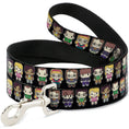 Load image into Gallery viewer, Dog Leash - Big Bang Theory Chibi Characters Black