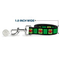 Load image into Gallery viewer, Dog Leash - Blue's Clues Steve's Stripe and Thinking Chair Black/Greens/Red