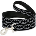 Load image into Gallery viewer, Dog Leash - Batman Shield Black/Silver