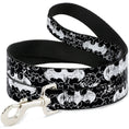 Load image into Gallery viewer, Dog Leash - Batman Outlines Black/White