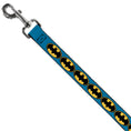 Load image into Gallery viewer, Dog Leash - Bat Signal-3 Blue/Black/Yellow