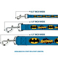 Load image into Gallery viewer, Dog Leash - Vintage Batman Logo & Bat Signal Blue