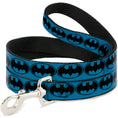 Load image into Gallery viewer, Dog Leash - Bat Signal-3 Blue/Black/Blue
