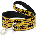 Load image into Gallery viewer, Dog Leash - Vintage Batman Logo & Bat Signal-3 Yellow