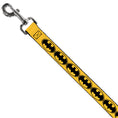 Load image into Gallery viewer, Dog Leash - Bat Signal-3 Yellow/Black/Yellow