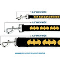 Load image into Gallery viewer, Dog Leash - Bat Signal-1 Black/Yellow