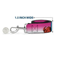 Load image into Gallery viewer, Dog Leash - BATGIRL Bubble Letters w/Stars Pink/White
