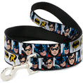 Load image into Gallery viewer, Dog Leash - Batman & Robin Blocks White