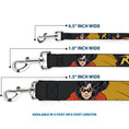 Load image into Gallery viewer, Dog Leash - ROBIN Red/Black Poses Gray