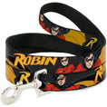 Load image into Gallery viewer, Dog Leash - ROBIN Red/Black Poses Gray