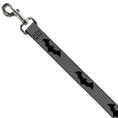 Load image into Gallery viewer, Dog Leash - Retro Bat Logo Gray/Black