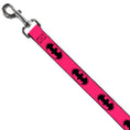 Load image into Gallery viewer, Dog Leash - Bat Signal-3 Fuchsia/Black/Fuchsia