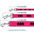 Load image into Gallery viewer, Dog Leash - Bat Signal-3 Fuchsia/Black/Fuchsia