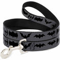 Load image into Gallery viewer, Dog Leash - Bat Logo Transitions Gray/Black