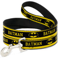 Load image into Gallery viewer, Dog Leash - BATMAN/Logo Stripe Yellow/Black