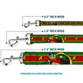 Load image into Gallery viewer, Dog Leash - Robin Action Pose/"R" Logo Stripe Green/Yellow/Red/Black