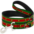 Load image into Gallery viewer, Dog Leash - Robin Action Pose/"R" Logo Stripe Green/Yellow/Red/Black