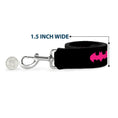 Load image into Gallery viewer, Dog Leash - Batman Signal Black/Fuchsia