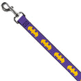 Load image into Gallery viewer, Dog Leash - Batman Signal Purple/Yellow