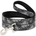 Load image into Gallery viewer, Dog Leash - Bat Signal Stacked Black/Grays