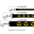 Load image into Gallery viewer, Dog Leash - Batman 1989 Logo Black/Yellow