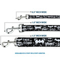 Load image into Gallery viewer, Dog Leash - Batman Gotham City Graffiti Collage Black/White