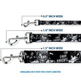 Load image into Gallery viewer, Dog Leash - Batman THE DARK KNIGHT and Joker Smiling Sketch Close-Ups Black/White