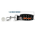 Load image into Gallery viewer, Dog Leash - BETTY BOOP Salute Pose and Text Stars Black/White/Yellow/Red