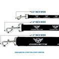Load image into Gallery viewer, Dog Leash - Corvette Black/Silver REPEAT
