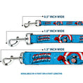 Load image into Gallery viewer, Dog Leash - CAPTAIN AMERICA w/Action Pose Weathered Blue