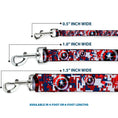 Load image into Gallery viewer, Dog Leash - Captain America Shield Digital Camo Blue/White/Red