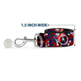 Load image into Gallery viewer, Dog Leash - Captain America Shield Digital Camo Blue/White/Red