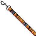 Load image into Gallery viewer, Dog Leash - DR. STONE Title Logo and Ibarra Senku Split Pose Black