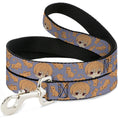 Load image into Gallery viewer, Dog Leash - Fruits Basket Chibi Kyo Soma and Cat Scattered Blue/Orange