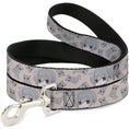 Load image into Gallery viewer, Dog Leash - Fruits Basket Chibi Yuki Soma and Rat Scattered Beige/Gray