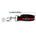 Load image into Gallery viewer, Dog Leash - Vintage CHEVROLET Bowtie SINCE 1911/Stars Stripe Black/Red/Ivory