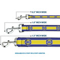 Load image into Gallery viewer, Dog Leash - CHEVROLET SUPER SERVICE Logo/Stripe Blue/White/Yellow