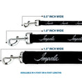 Load image into Gallery viewer, Dog Leash - IMPALA Script Emblem Black/Silver