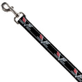 Load image into Gallery viewer, Dog Leash - 1967 Impala 396 TURBO-JET V Emblem/Stripe Black/Silver/Red/White