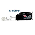 Load image into Gallery viewer, Dog Leash - 1967 Impala 396 TURBO-JET V Emblem Black/Silver/Red/White
