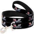 Load image into Gallery viewer, Dog Leash - 1967 Impala 396 TURBO-JET V Emblem Black/Silver/Red/White