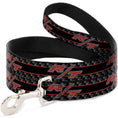 Load image into Gallery viewer, Dog Leash - Dodge Challenger R/T Emblem/Carbon Fiber Stripe Grays/Black/Red
