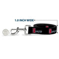 Load image into Gallery viewer, Dog Leash - 1972 CAMARO Script Emblem Black/Silver/Reds